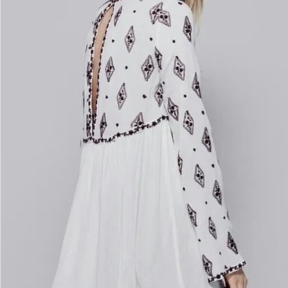 Free People Ivory Diamond Tunic Dress or Top - Picture 11 of 12